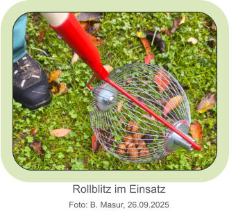 Rollblitz im Einsatz Foto: B. Masur, 26.09.2025
