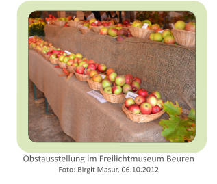 Obstausstellung im Freilichtmuseum Beuren Foto: Birgit Masur, 06.10.2012
