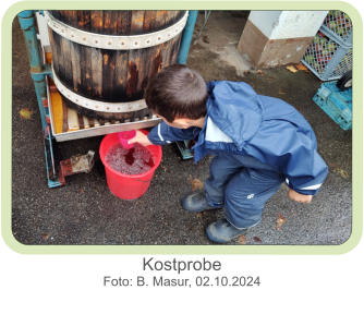Kostprobe  Foto: B. Masur, 02.10.2024