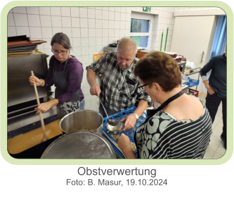 Obstverwertung  Foto: B. Masur, 19.10.2024